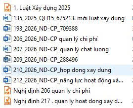 Luật xây dựng và các nghị định liên quan